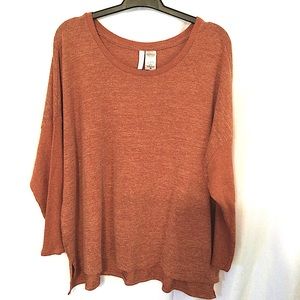 Joyspun 2X (18-20) Orange Pullover Sweater (439)